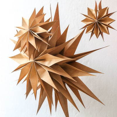 50cm 'Capella' Paper Star - Natural