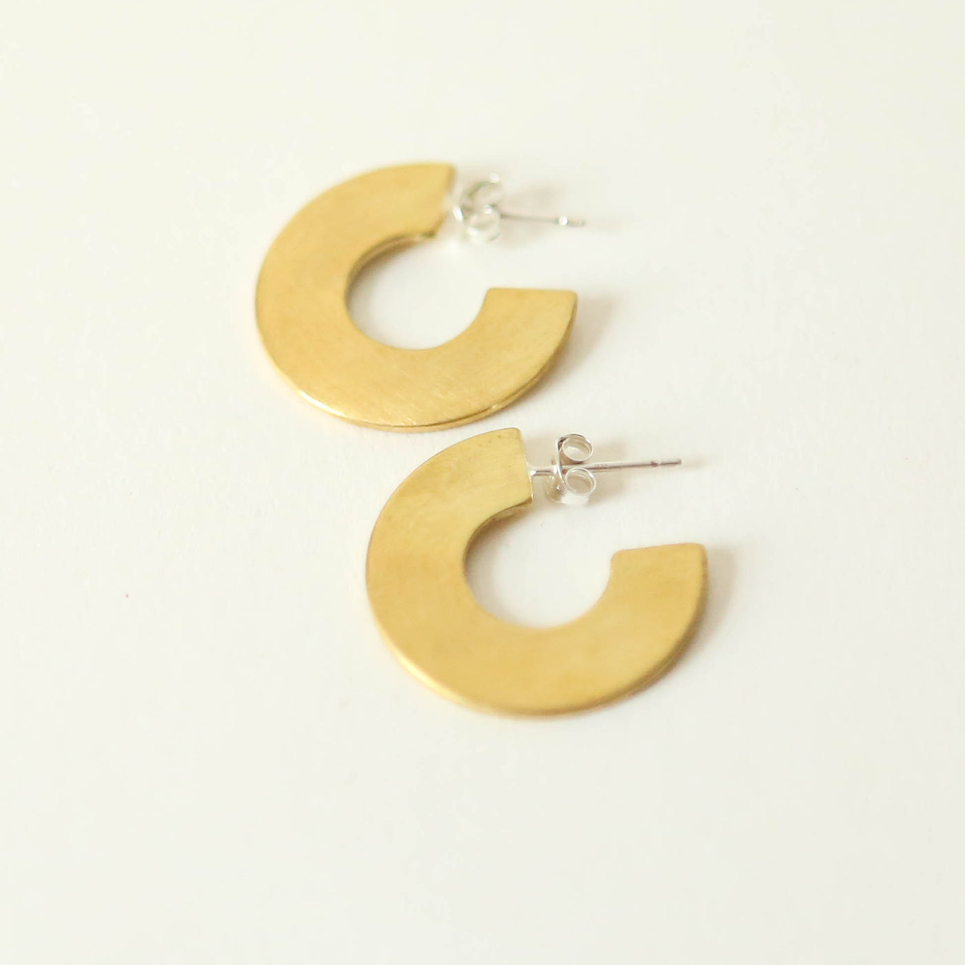 'Astrid' Flat Loop Earrings