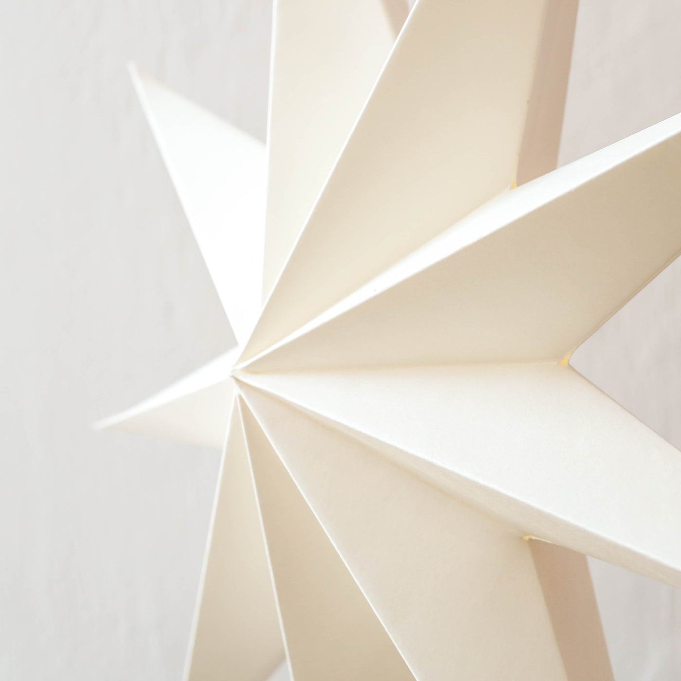 60cm Hanging Paper Star - White