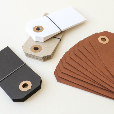 Pack of 10 Kraft Gift Tags - Large