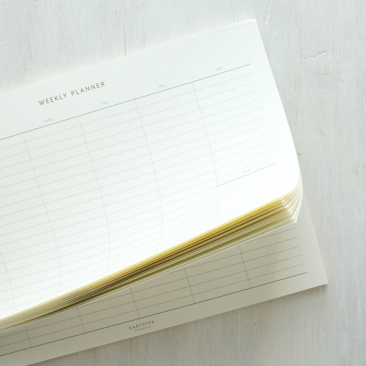 Weekly Desk Planner Pad - Lined