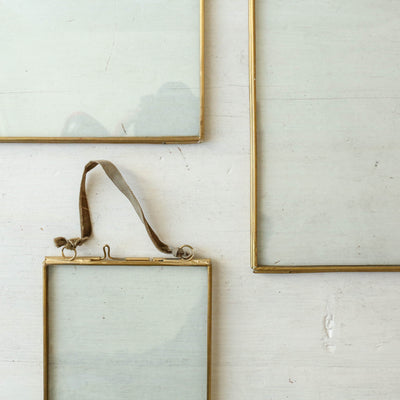 Hanging Brass Frame - Portrait 15 x 10cm