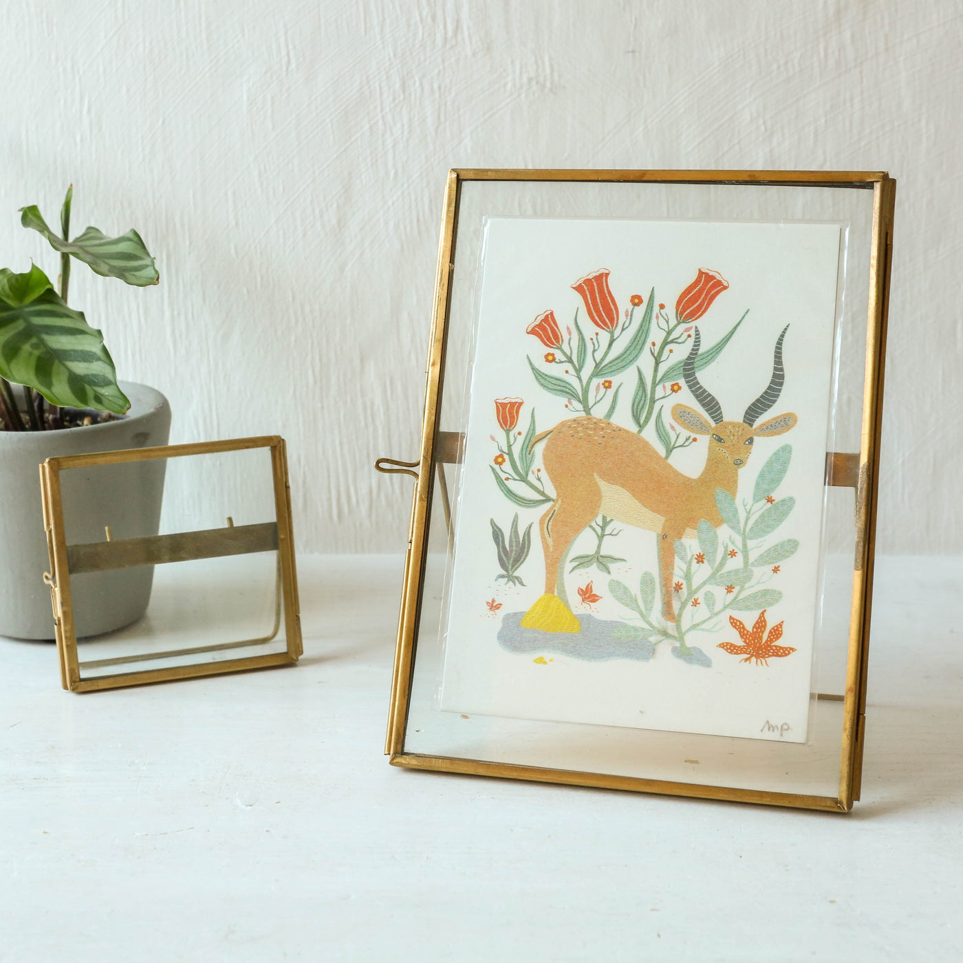Standing Brass Frame 13 x 18cm