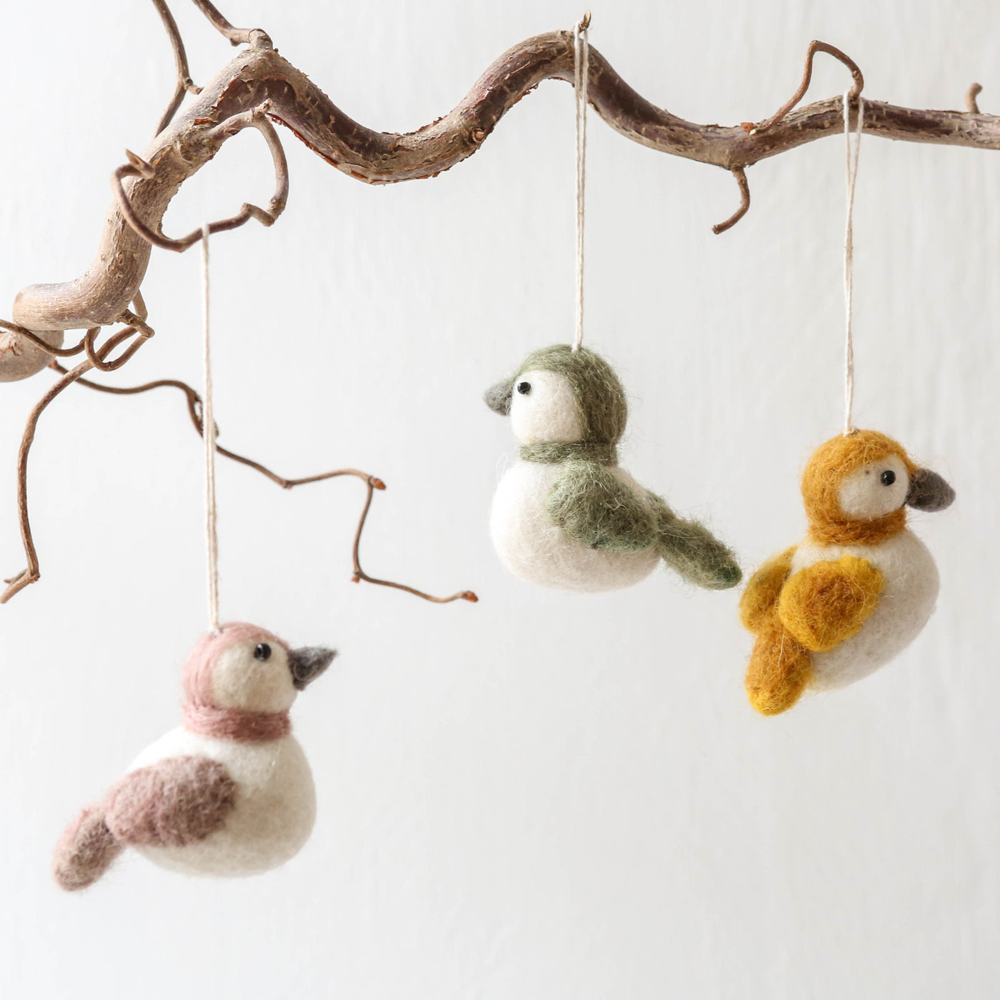 Felt Sparrow Hanging Decoration