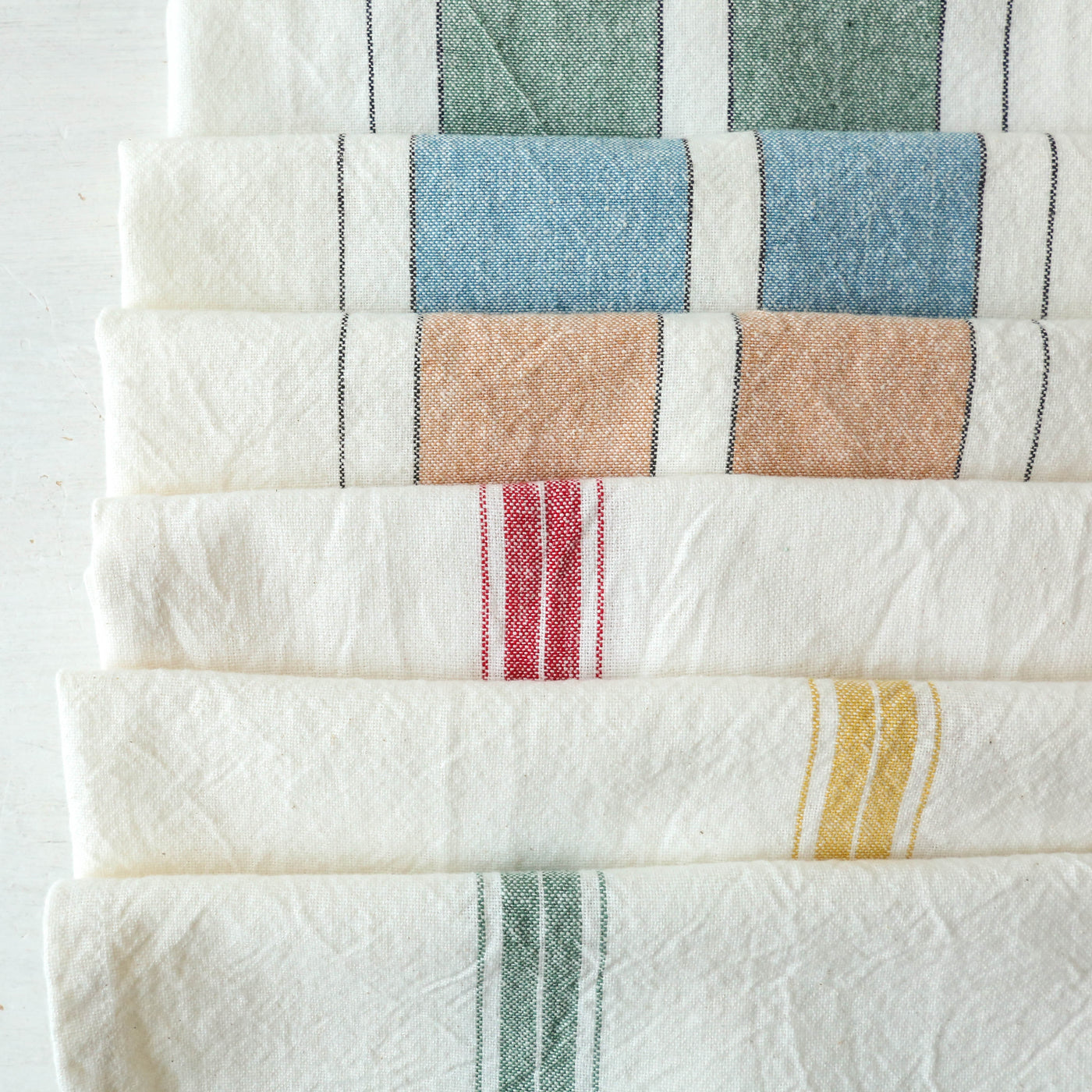 Soft Cotton Striped Tea Towels