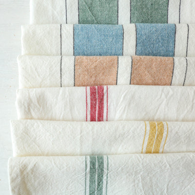 Soft Cotton Striped Tea Towels