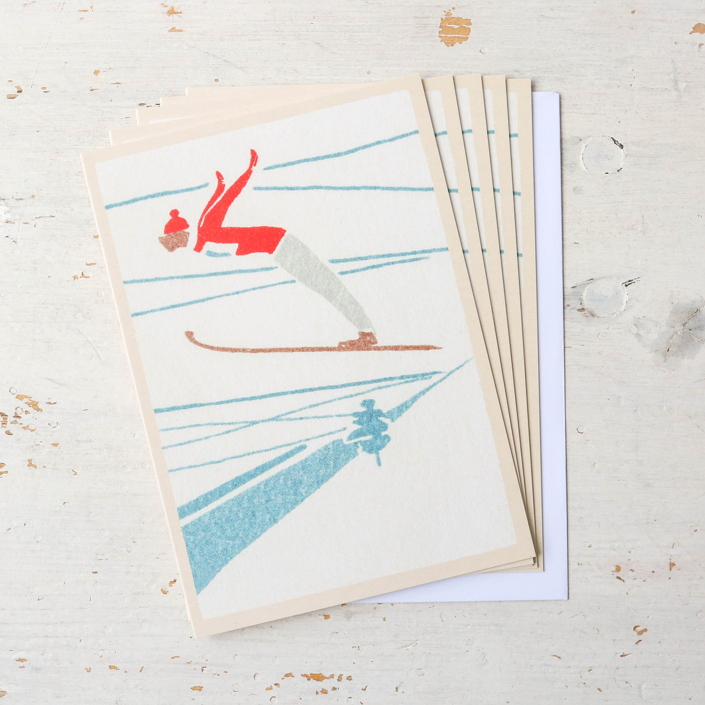 'Flying High' Vintage Matchbox Card Pack of 5