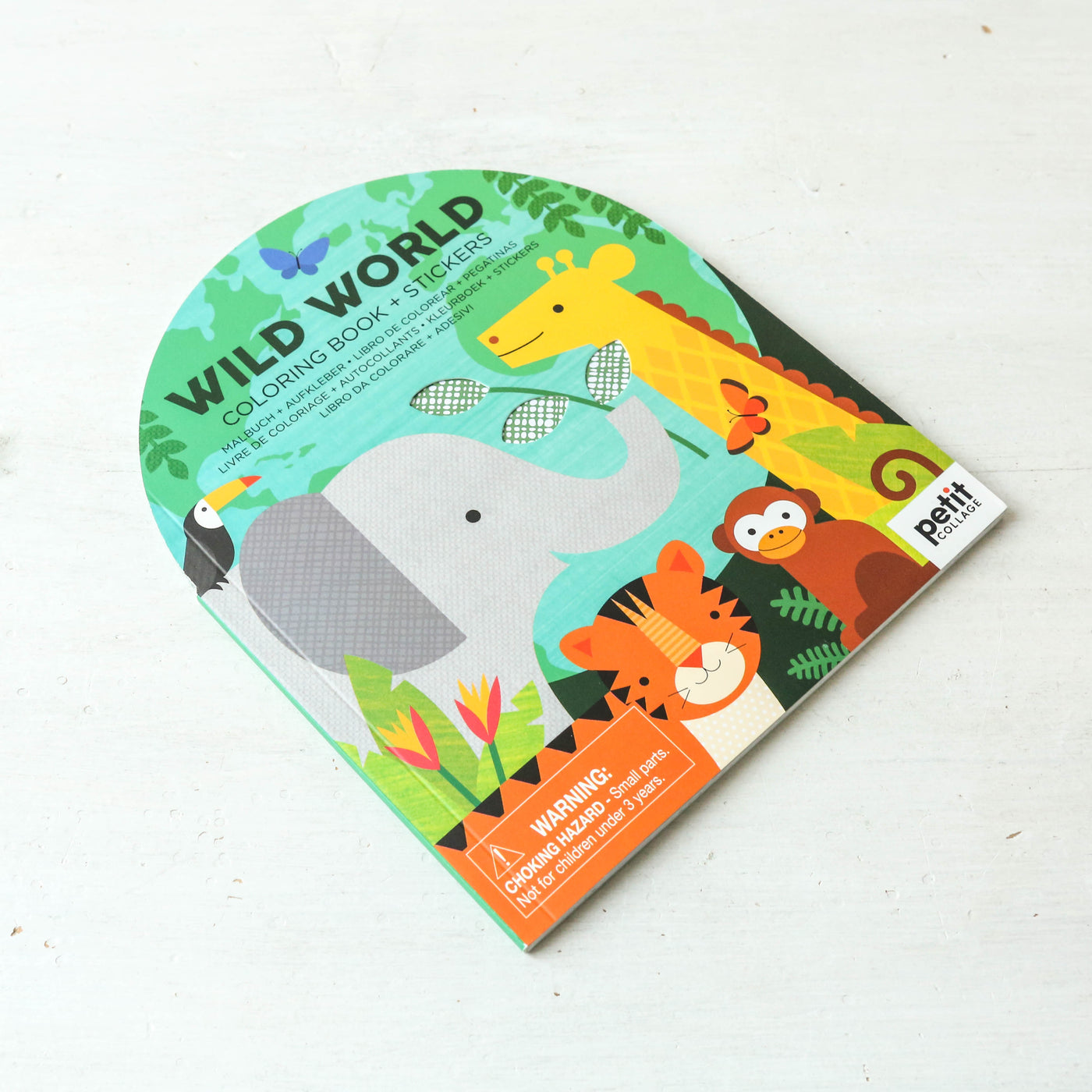 Colouring Book with Stickers - Wild World