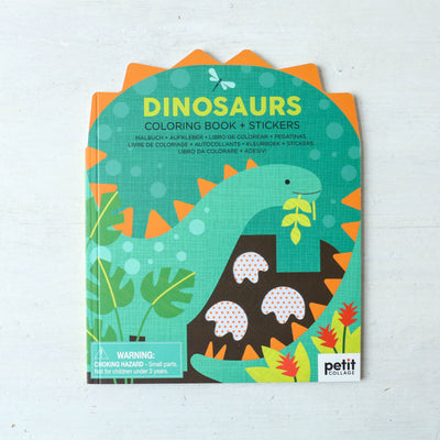 Colouring Book with Stickers - Dinosaurs