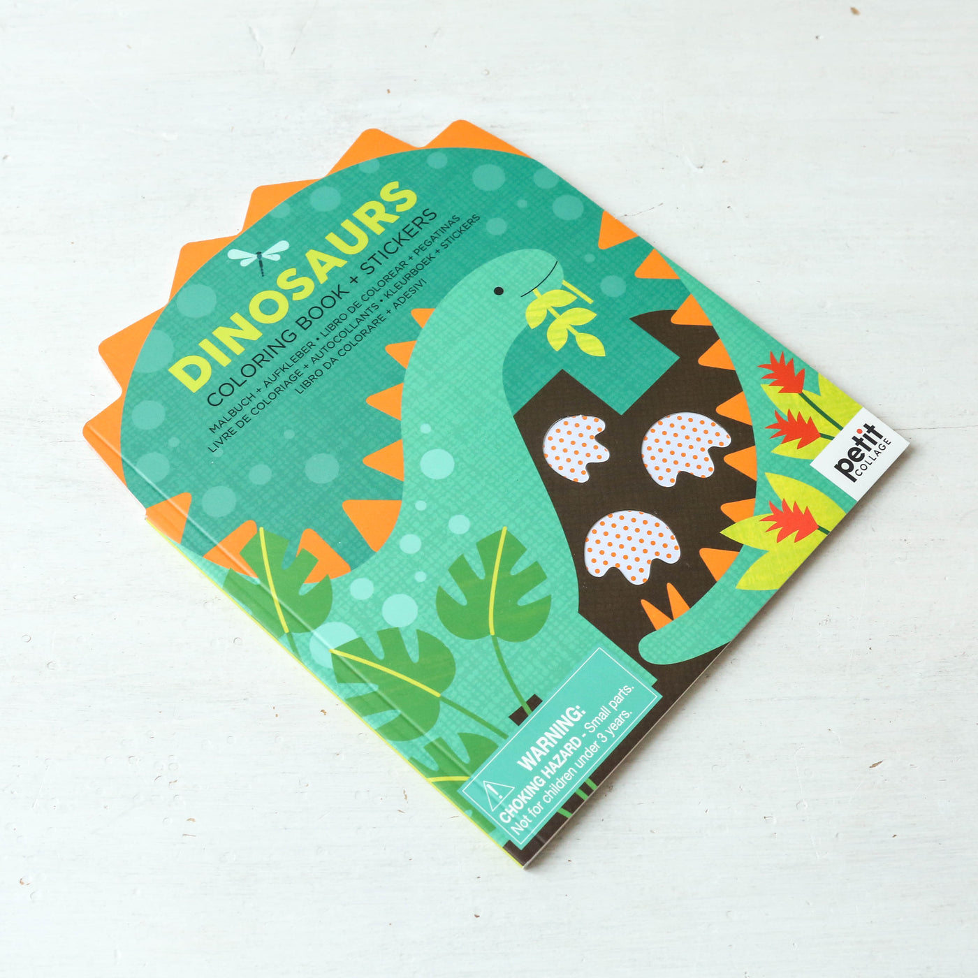 Colouring Book with Stickers - Dinosaurs
