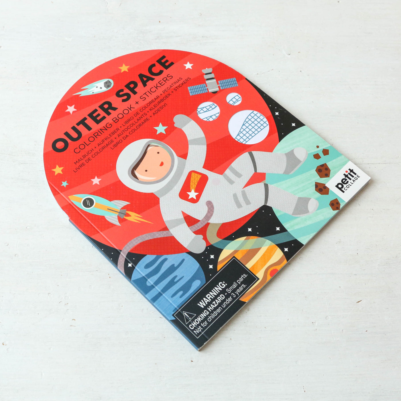 Colouring Book with Stickers - Outer Space