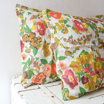 Pair of Linen Pillowcases - Marianne Floral