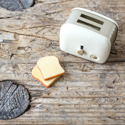 Maileg Miniature Toaster With Bread - Off White
