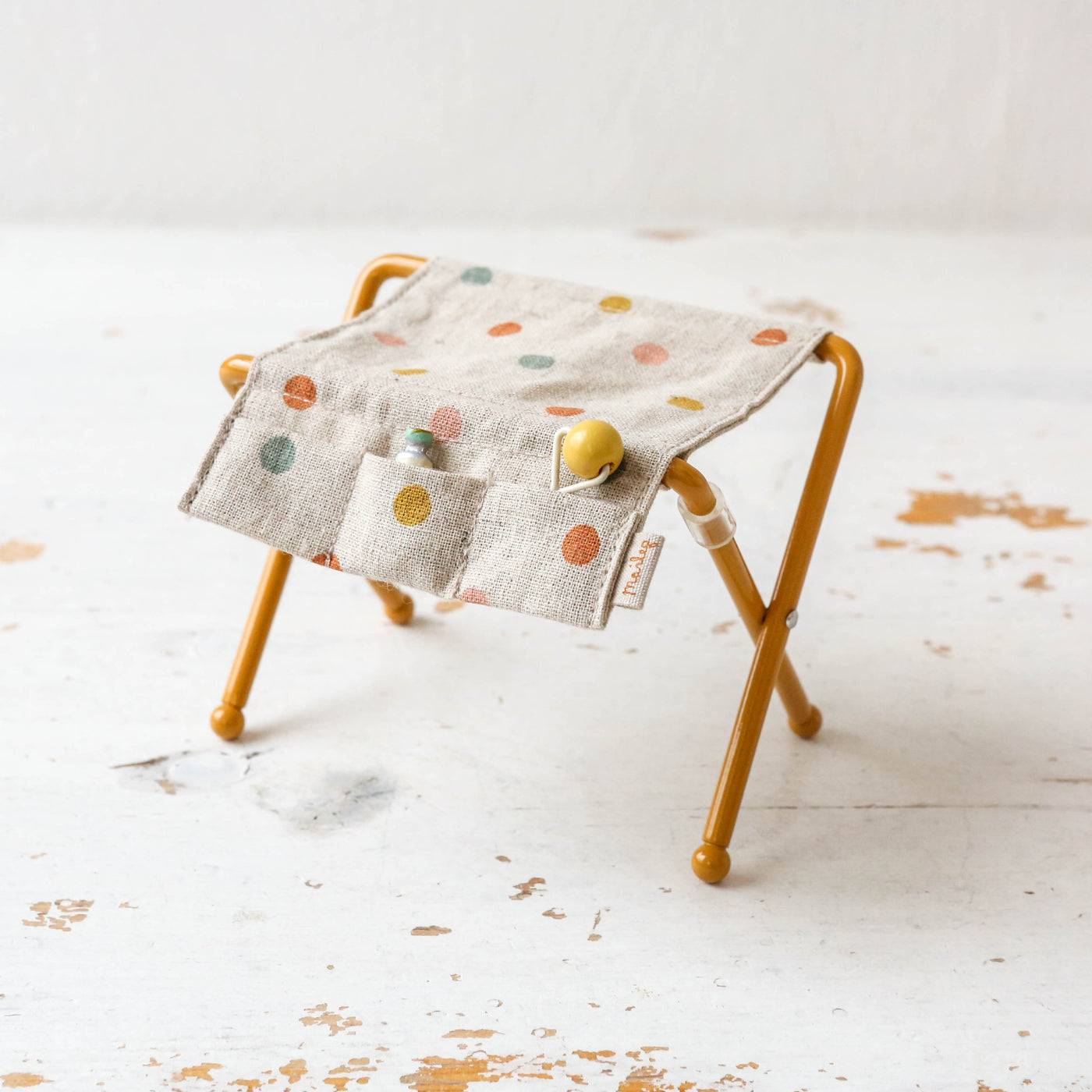 Ochre Nursery Table, Baby Mouse by Maileg