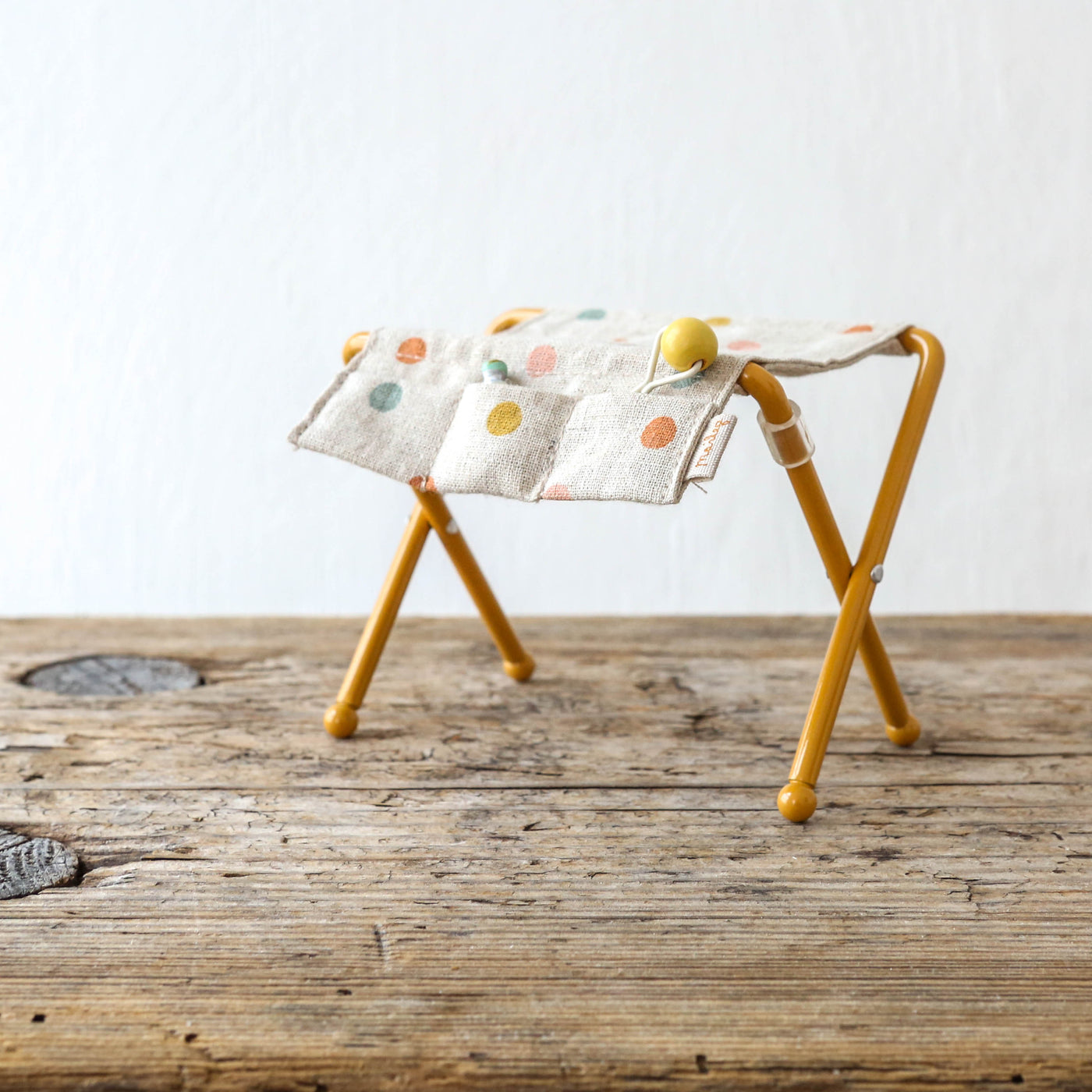 Ochre Nursery Table, Baby Mouse by Maileg