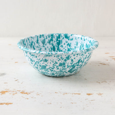 Splatter Enamel  Cereal Bowl