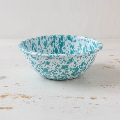 Splatter Enamel  Cereal Bowl