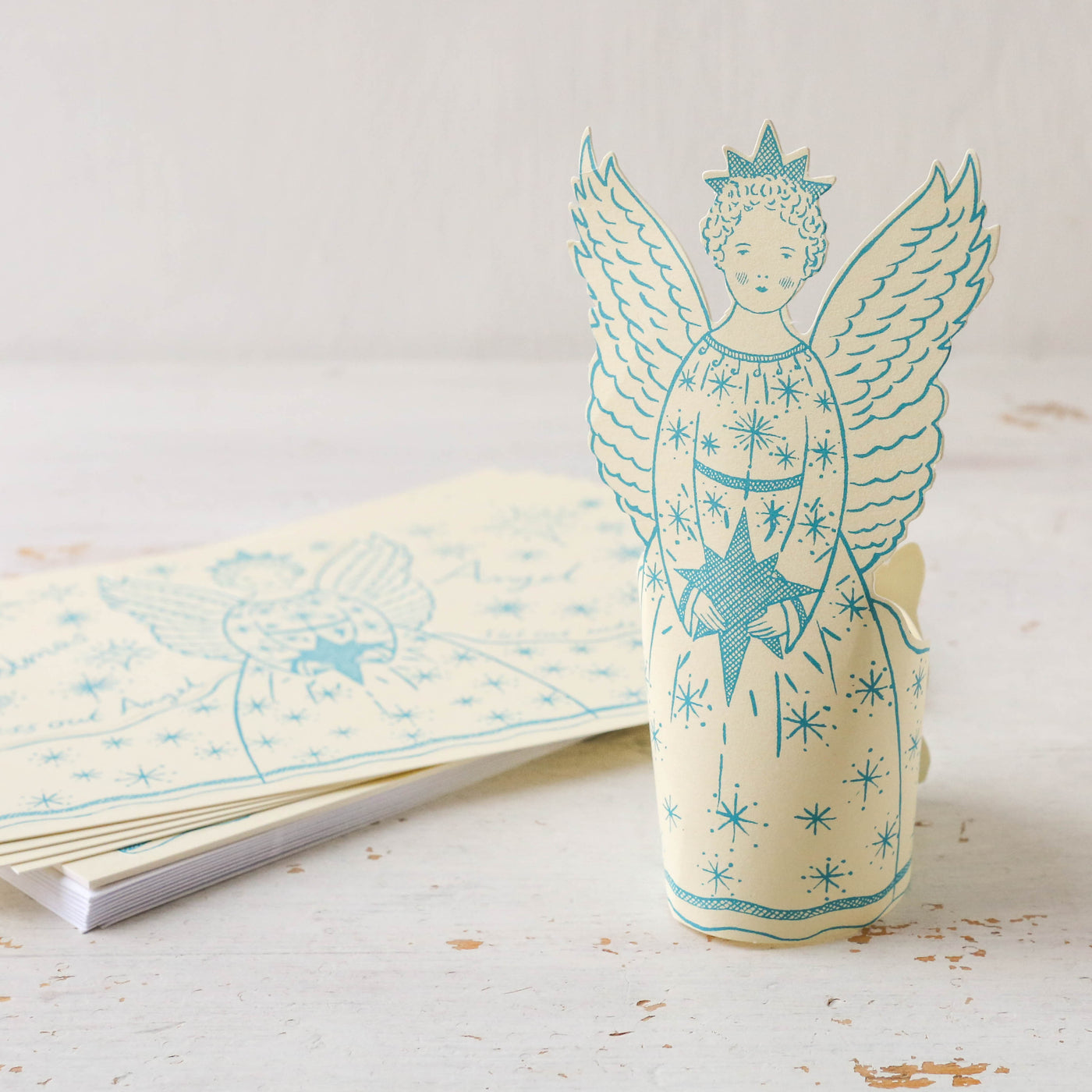 'Christmas Angel' Stand up Christmas Card Pack of 8