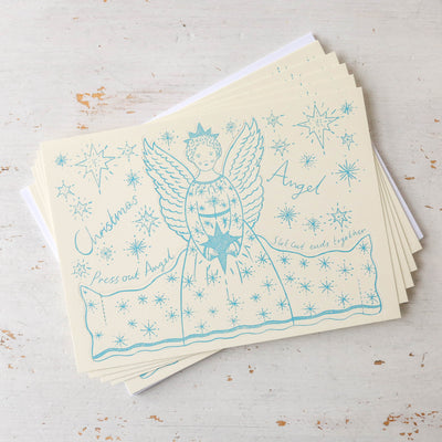 'Christmas Angel' Stand up Christmas Card Pack of 8