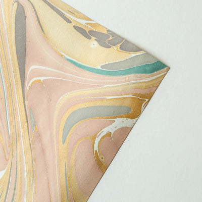 Hand Marbled Wrap - Rose Quartz