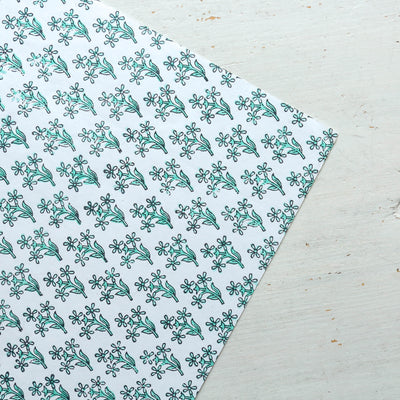 Hand Block Printed Wrap - Primrose Breeze