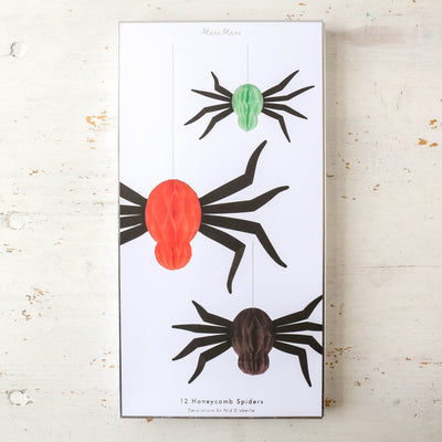 Hanging Honeycomb Spiders - Pack of 12