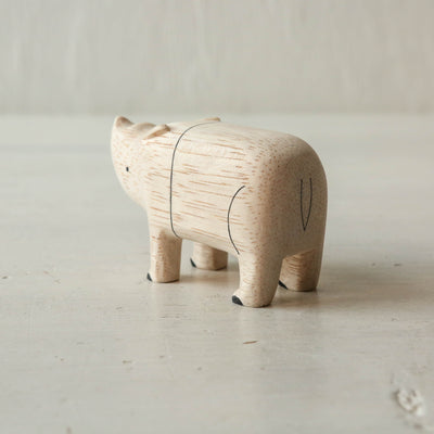 Wooden Rhino