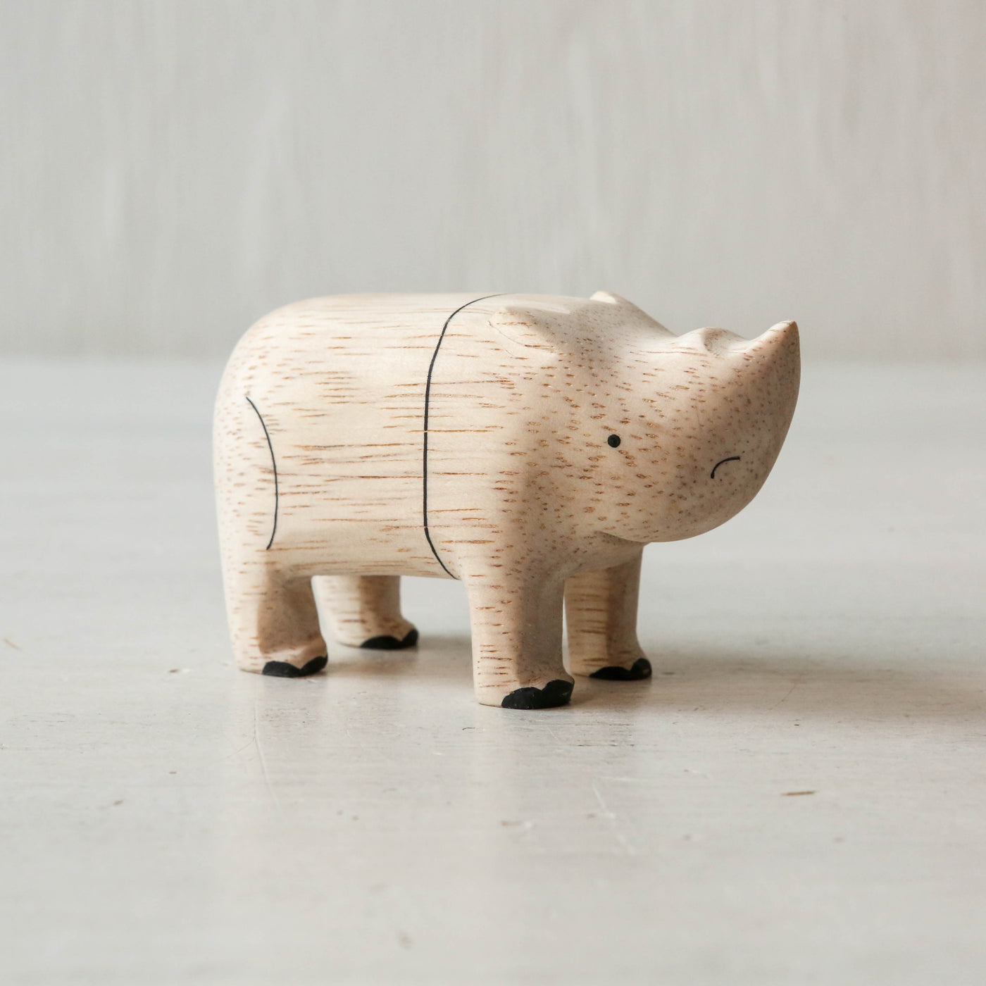 Wooden Rhino