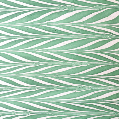 Hand Marbled Wrap - Candy Stripes Green