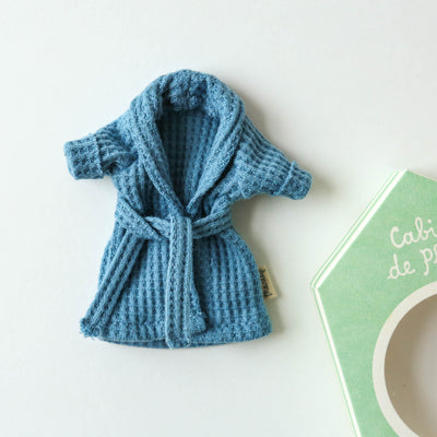 Dusty Blue Bathrobe for Mum or Dad Maileg Mouse