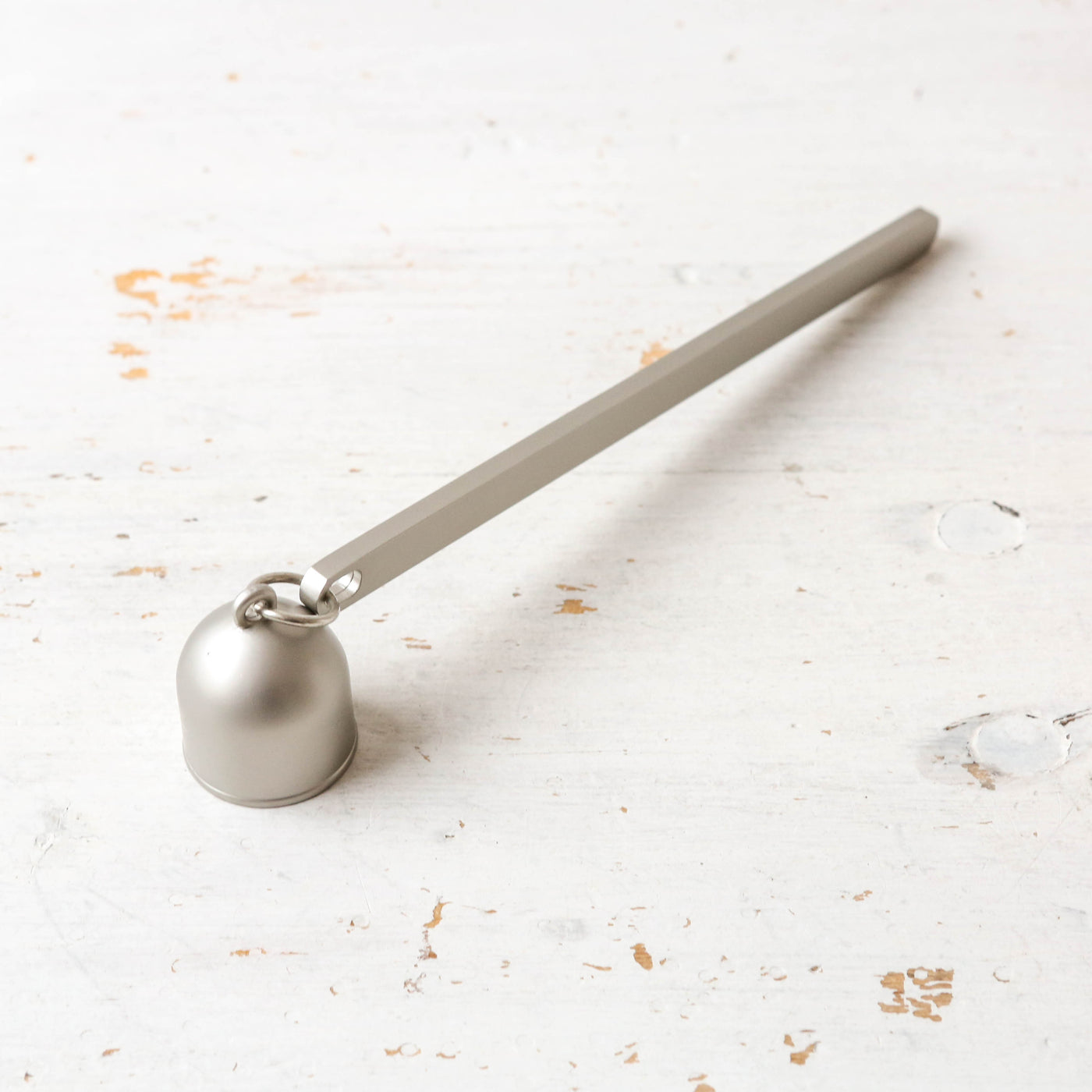 Matte Silver Bell Candle Snuffer