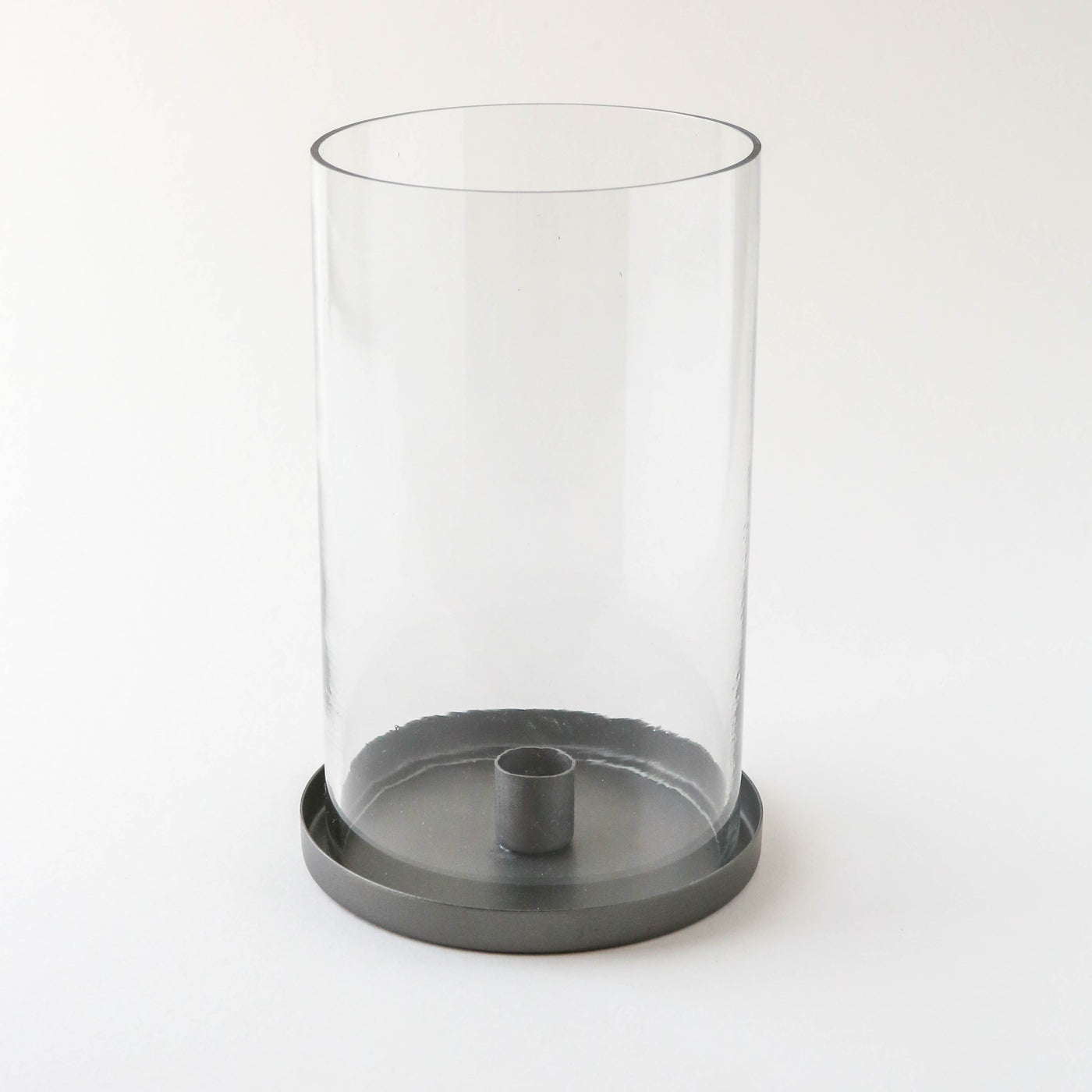 Simple Glass Hurricane Lamp - Large