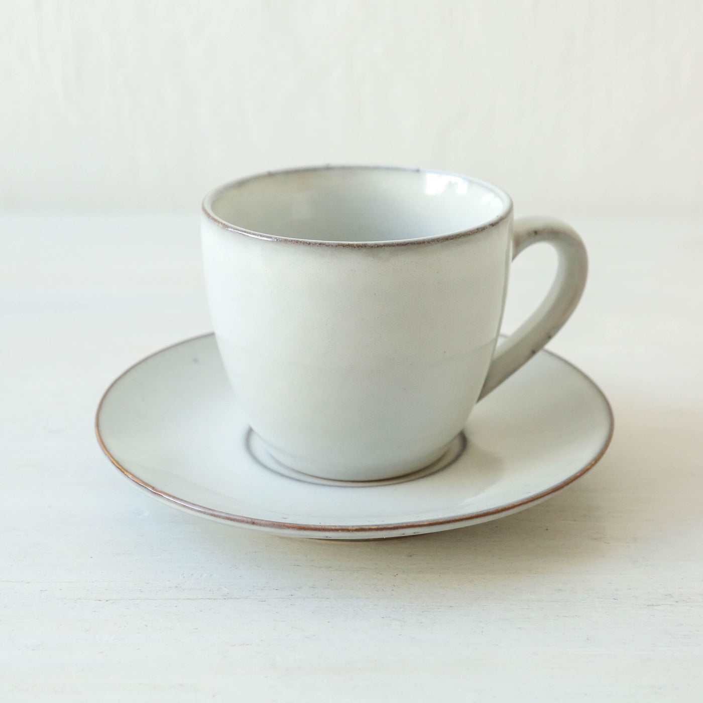 Nordic Sand Cup with Saucer - Small