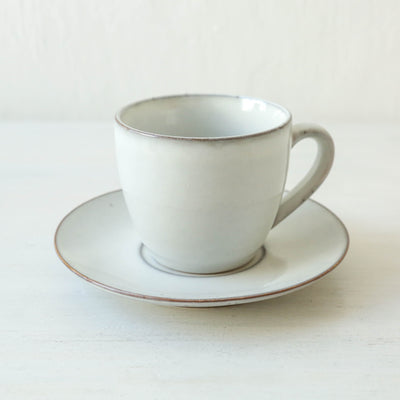 Nordic Sand Cup with Saucer - Small