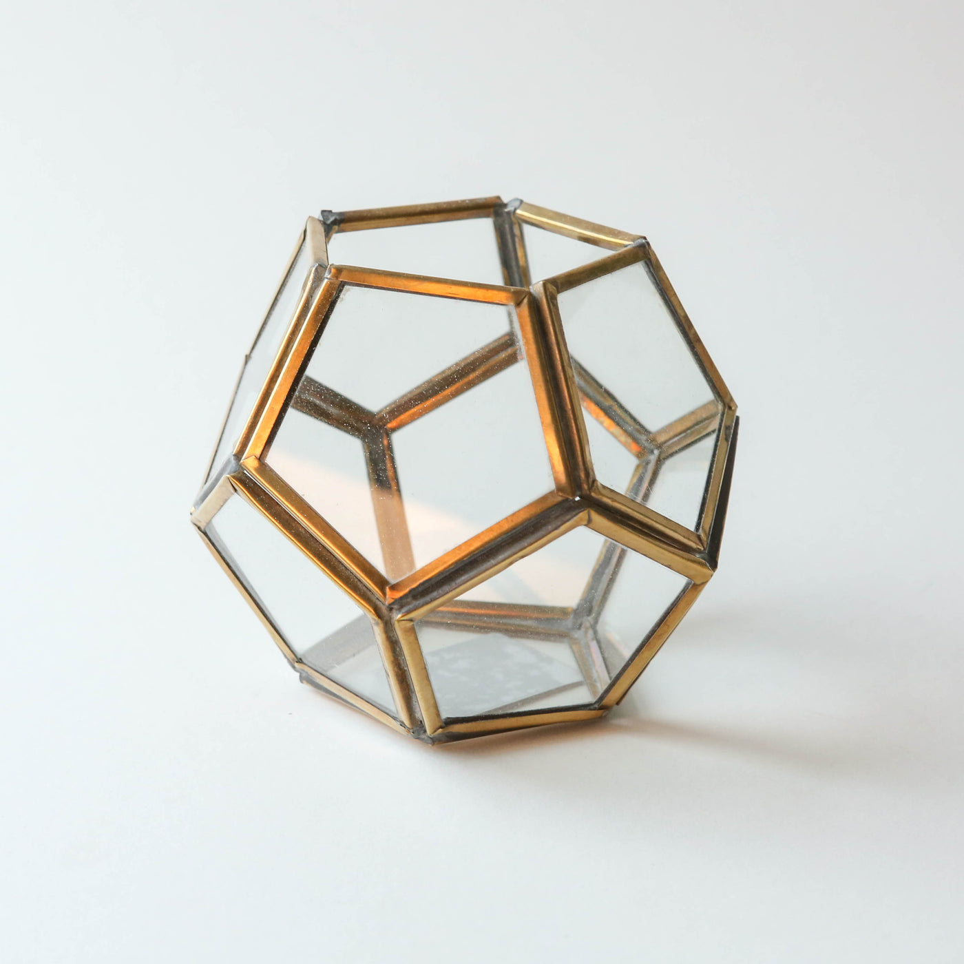 Menni Hexagonal Brass Lantern