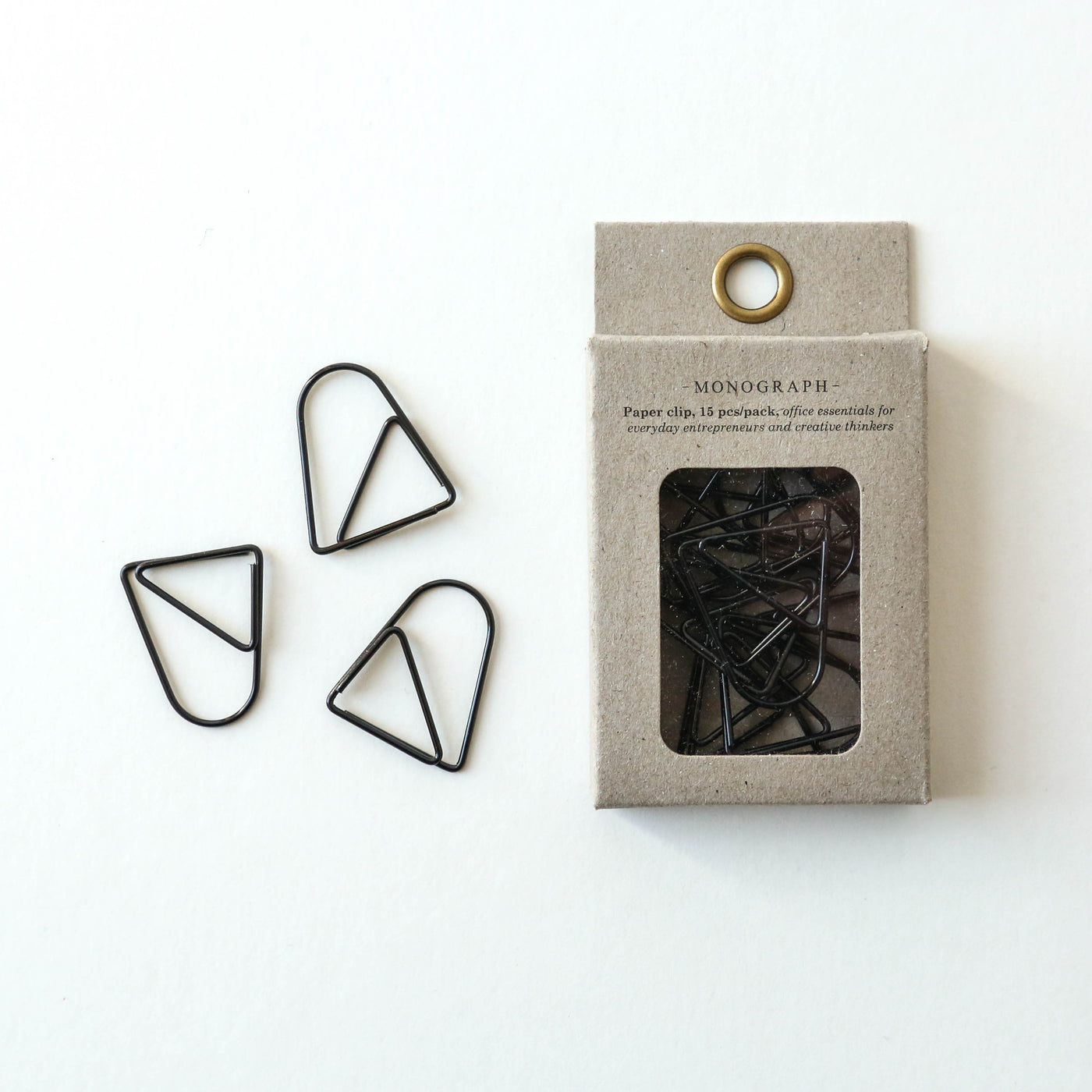 Black Paper Clips - Pack of 15