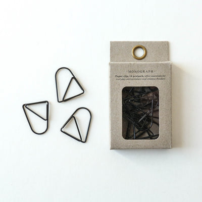 Black Paper Clips - Pack of 15