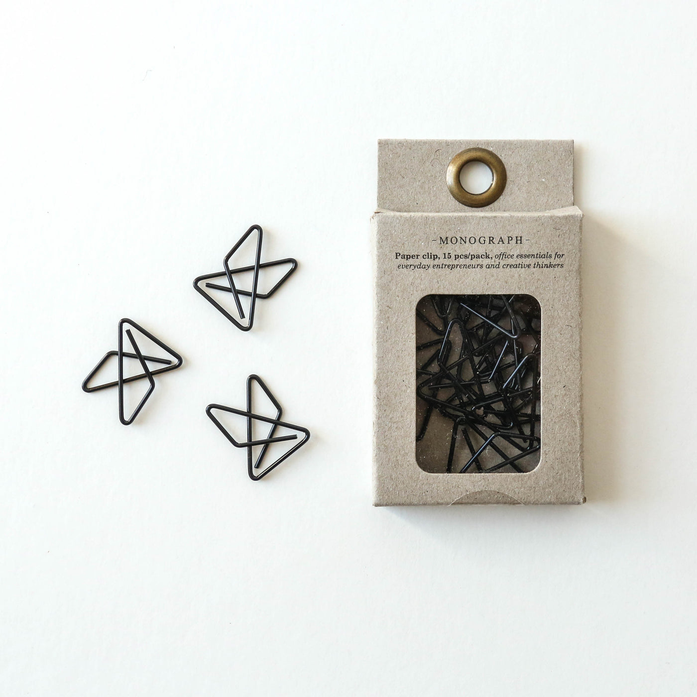 Black Paper Clips - Pack of 15