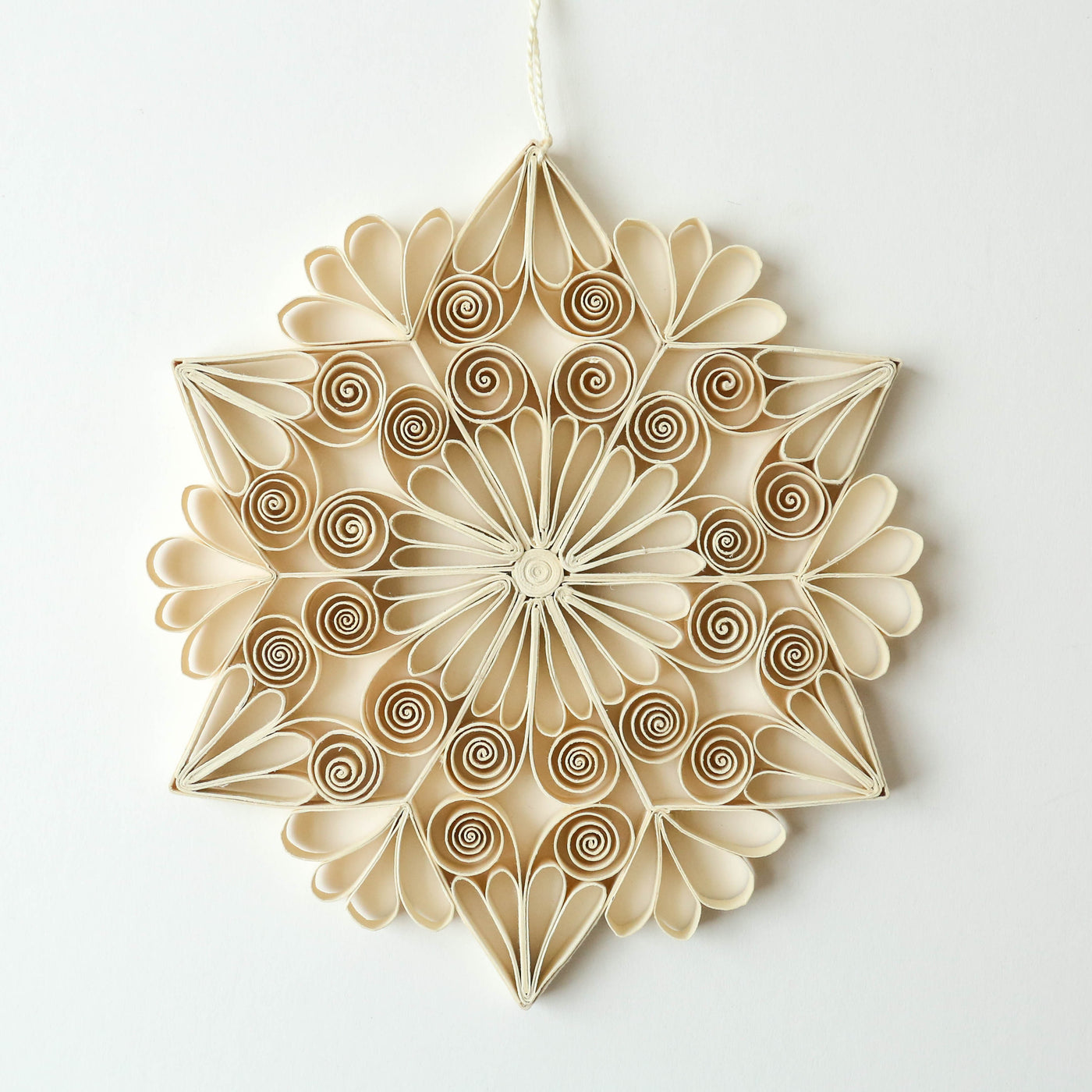 Large Quilled Star Hanging Christmas Ornament