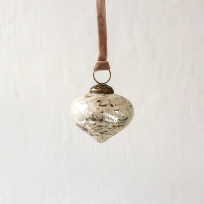6cm Suhana Brushed Silver Bauble