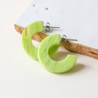 'Ray' Hoops in Tiger Green