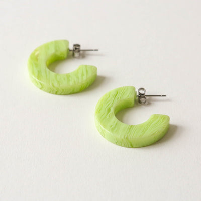 'Ray' Hoops in Tiger Green