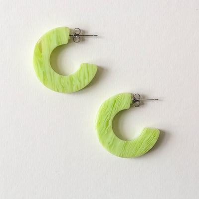 'Ray' Hoops in Tiger Green