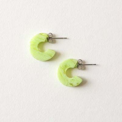 'Mali' Hoops in Tiger Green