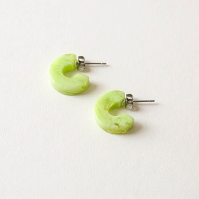 'Mali' Hoops in Tiger Green
