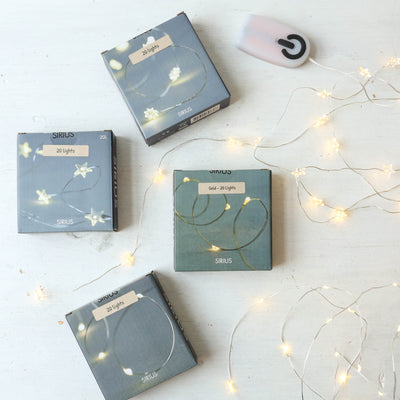 Battery Powered String Lights - 20 lights 1.9m