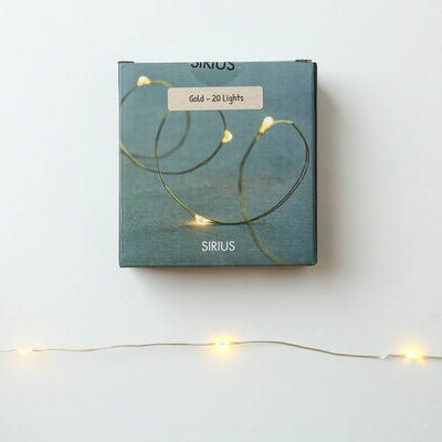 Battery Powered String Lights - 20 lights 1.9m
