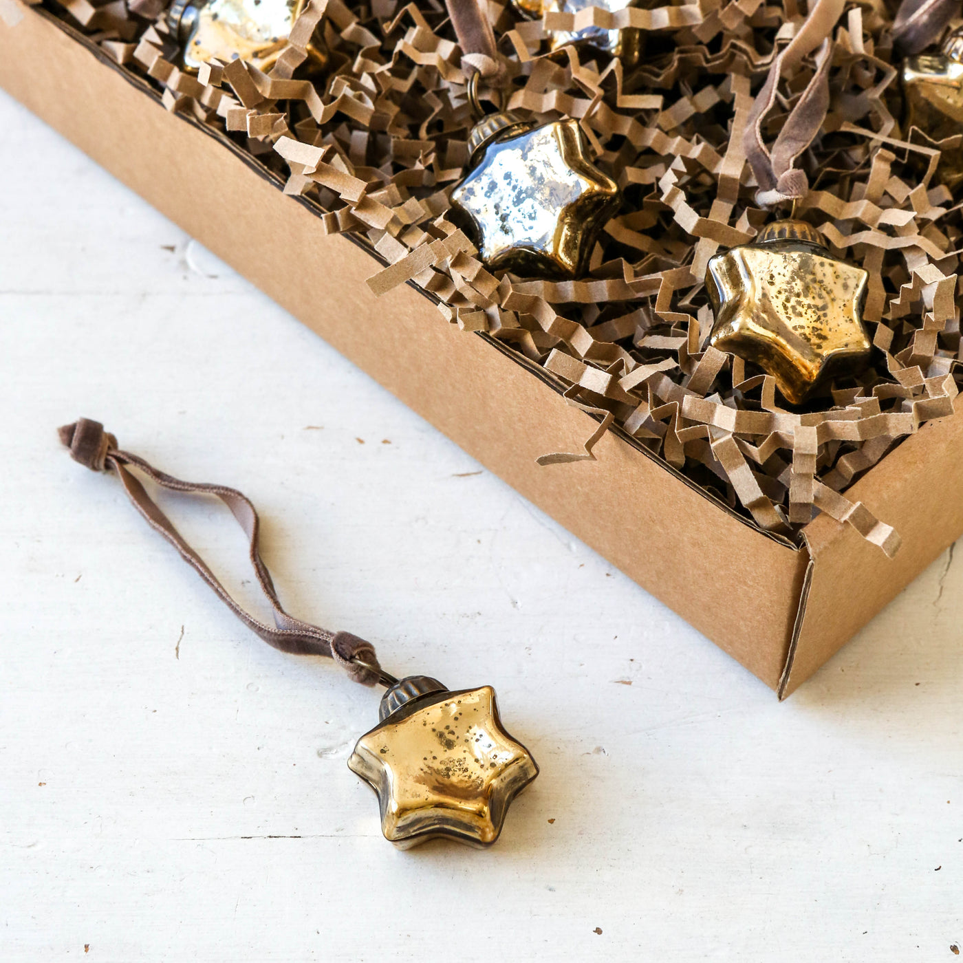 3cm Sardi Star Bauble - Gold