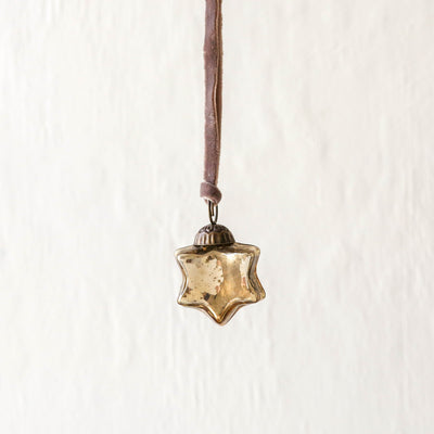 3cm Sardi Star Bauble - Gold