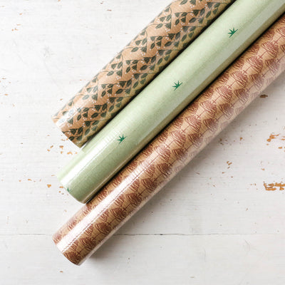 Three Rolls of Christmas Gift Wrap - Multi Patterns